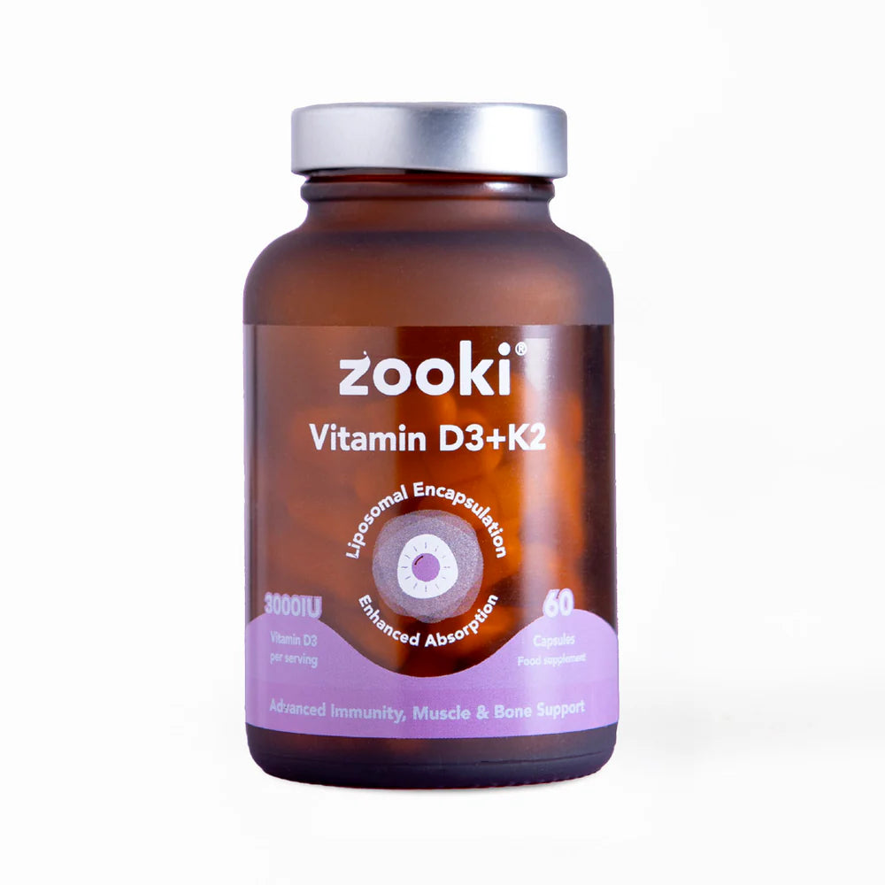 Zooki Vitamin D3+K2, Liposomal Capsules